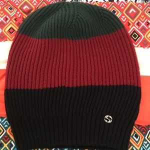 Gucci Unisex Multi Color 100%Wool Beanie Hat